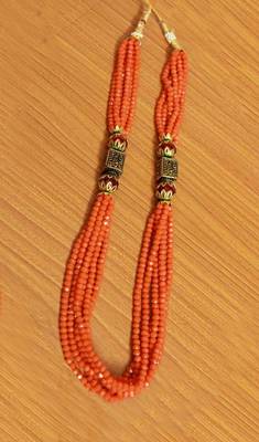 Orange Swarovski Crystal Necklaces 3