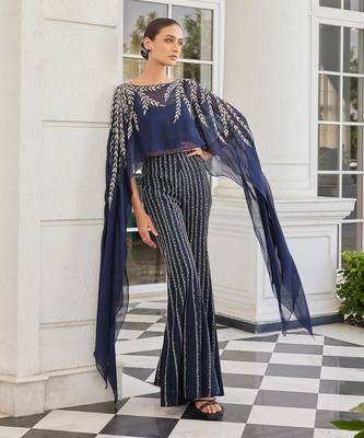 Navy blue sabuhi co ord set 1