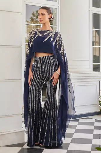 Navy blue sabuhi co ord set