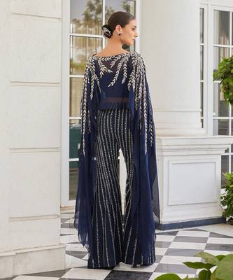 Navy blue sabuhi co ord set 3