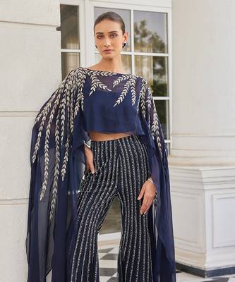 Navy blue sabuhi co ord set 4