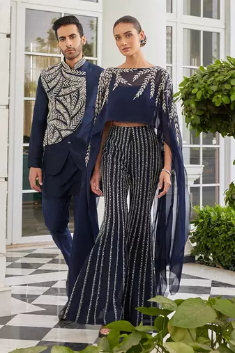 Navy blue sabuhi co ord set
