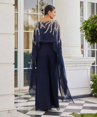 Navy blue safwana co ord set 2