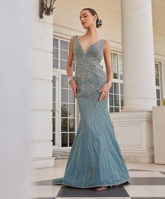 Deep aqua sirius gowns 1