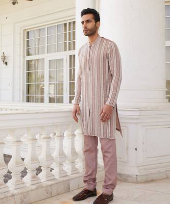 Salmon pink sevyn kurta set 2