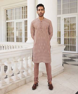 Salmon pink shane kurta set 1