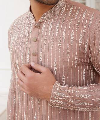 Salmon pink shane kurta set 4