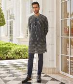 Navy blue sandey kurta set