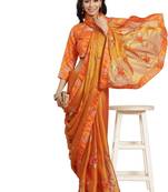Serona fabrics women's chiffon sequine embroidery floral work party wear saree