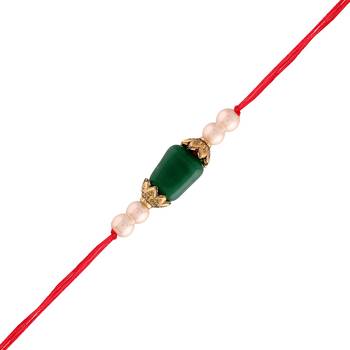 Ethnic Designer Pearl Beads Combo Rakhi Bracelet for Men/Brother/ Bhaiya (Pack of 10) (R018-10) 2