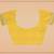Yellow woven cotton blend womens saree with blouse