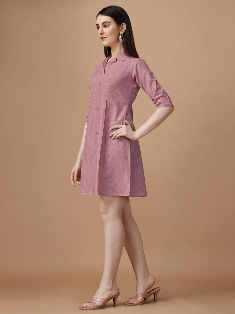 WILNERCROWN Western Casual Knee Length Waist Drop Dress For Girls and Women's