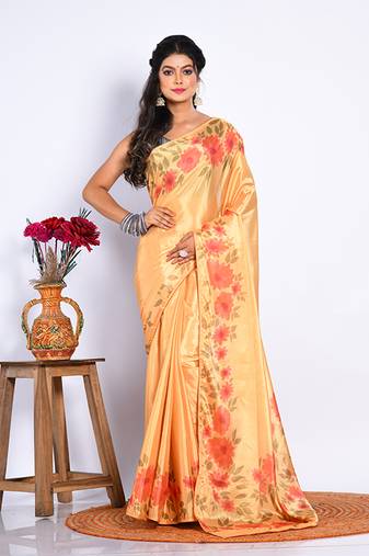 SEMI DIGITAL PRINT SAREE