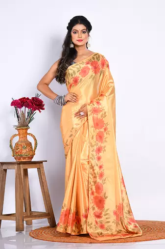 SEMI DIGITAL PRINT SAREE
