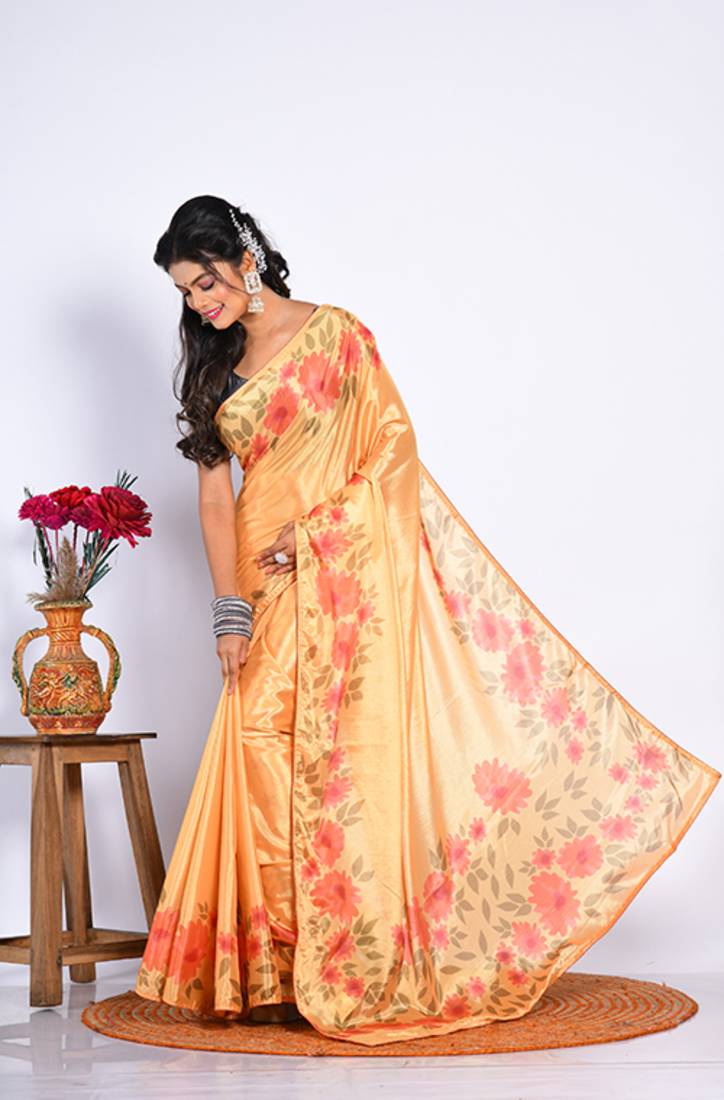 SEMI DIGITAL PRINT SAREE