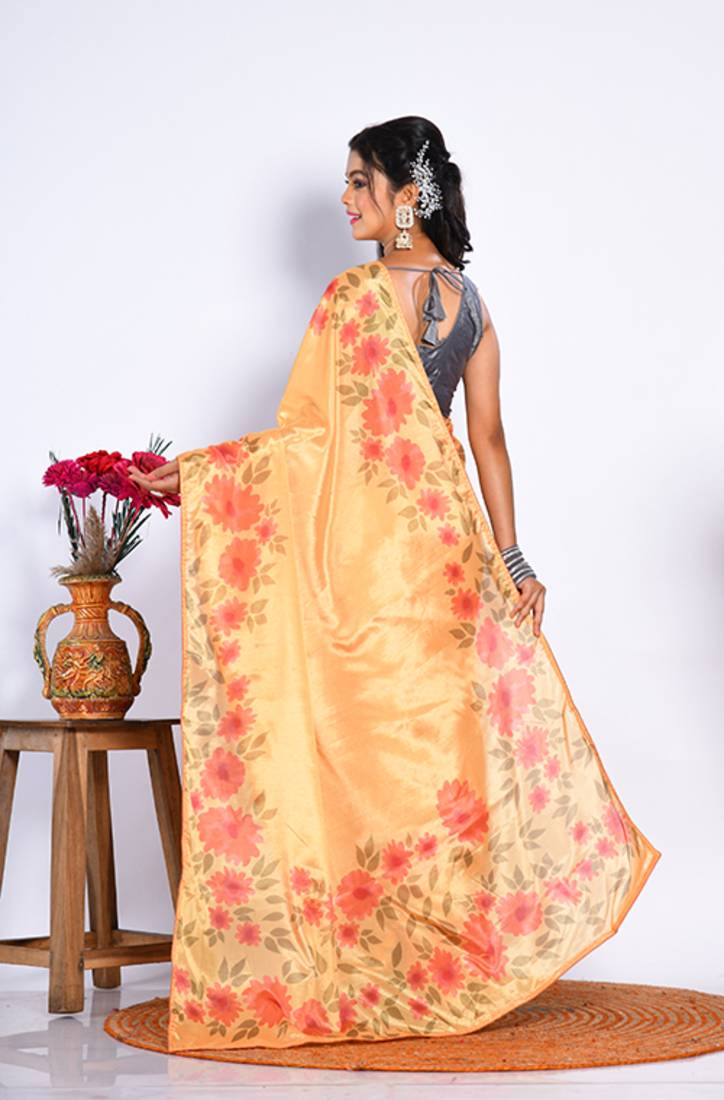 SEMI DIGITAL PRINT SAREE