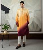 Brown reeth kurta set