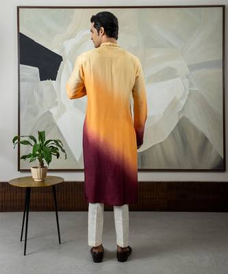 Brown reeth kurta set 3