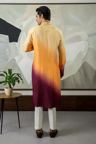 Brown reeth kurta set