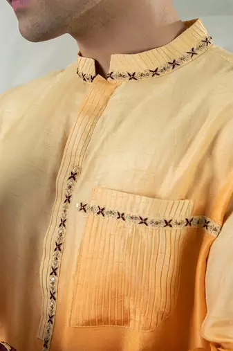 Brown reeth kurta set