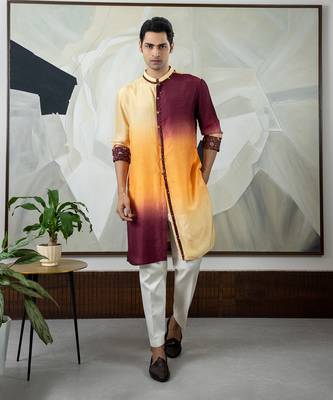 Brown navan kurta set 1