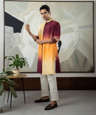 Brown navan kurta set 2