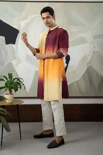 Brown navan kurta set
