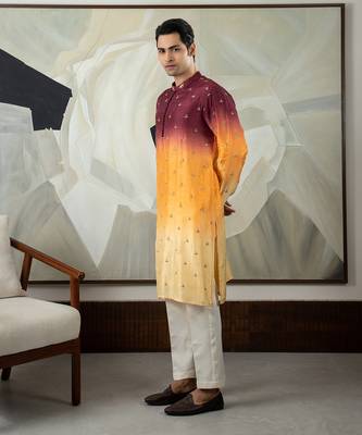 Brown dwij kurta set 2