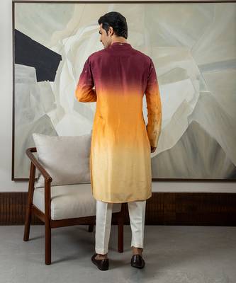 Brown dwij kurta set 3