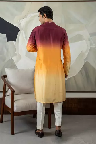 Brown dwij kurta set