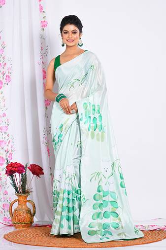 SEMI DIGITAL PRINT SAREE
