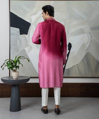Maroon tahaan kurta set 3