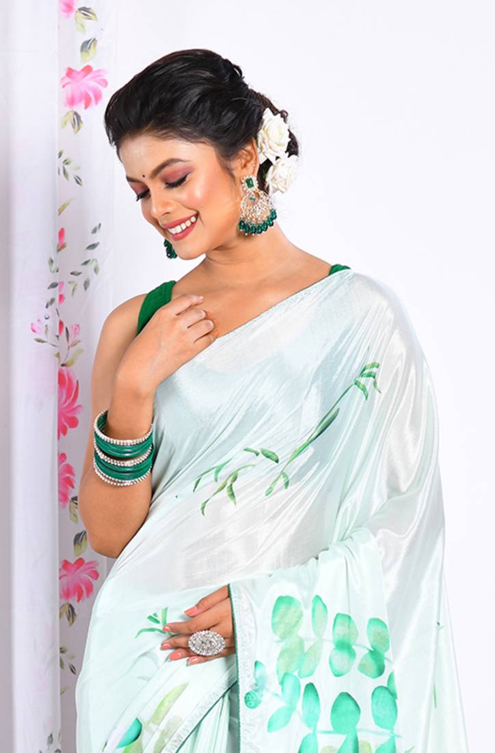 SEMI DIGITAL PRINT SAREE