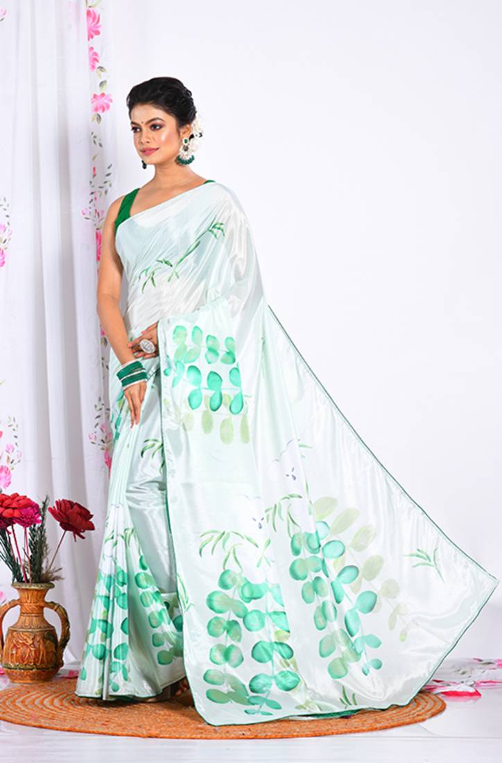 SEMI DIGITAL PRINT SAREE