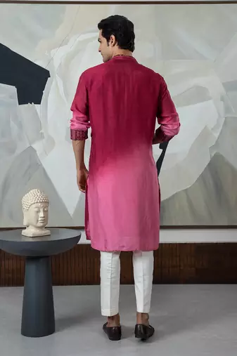 Dark red kurta set
