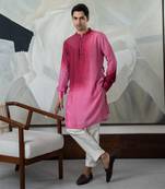 Maroon carmine kurta set