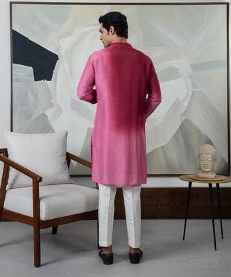 Maroon carmine kurta set 3