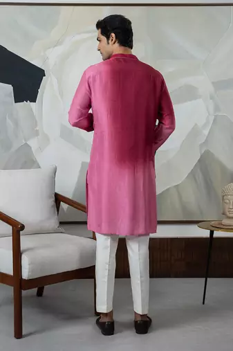 Maroon carmine kurta set