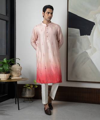 Peach dhir kurta set 1