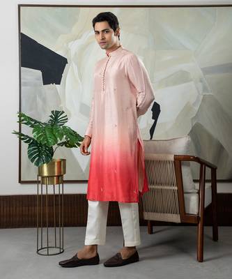 Peach gulshan kurta set 2