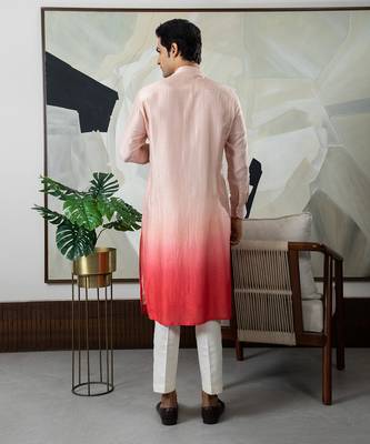 Peach gulshan kurta set 3