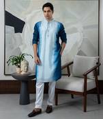 Blue naksh kurta set