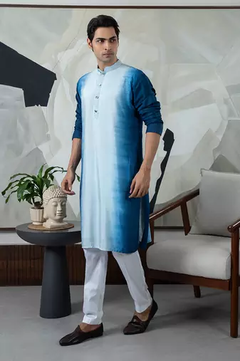 Blue naksh kurta set