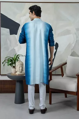 Blue naksh kurta set