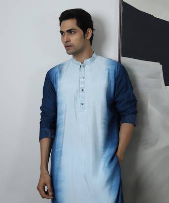 Blue naksh kurta set 4