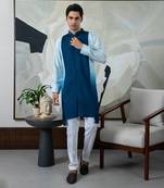 Blue lehr kurta set