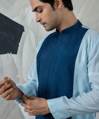 Blue lehr kurta set 4