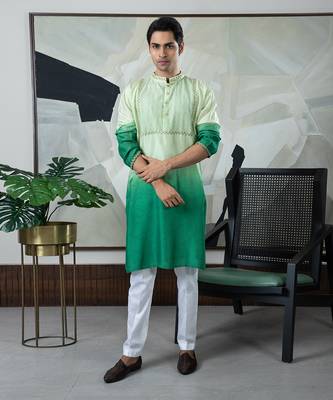 Green anoop kurta set 1