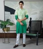 Green anoop kurta set