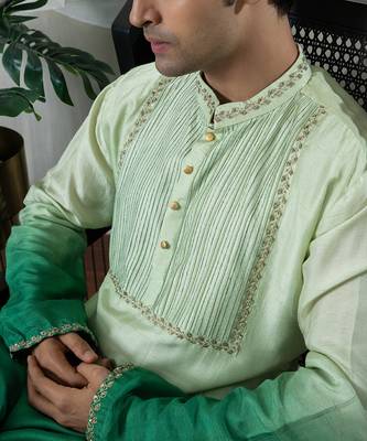 Green anoop kurta set 4